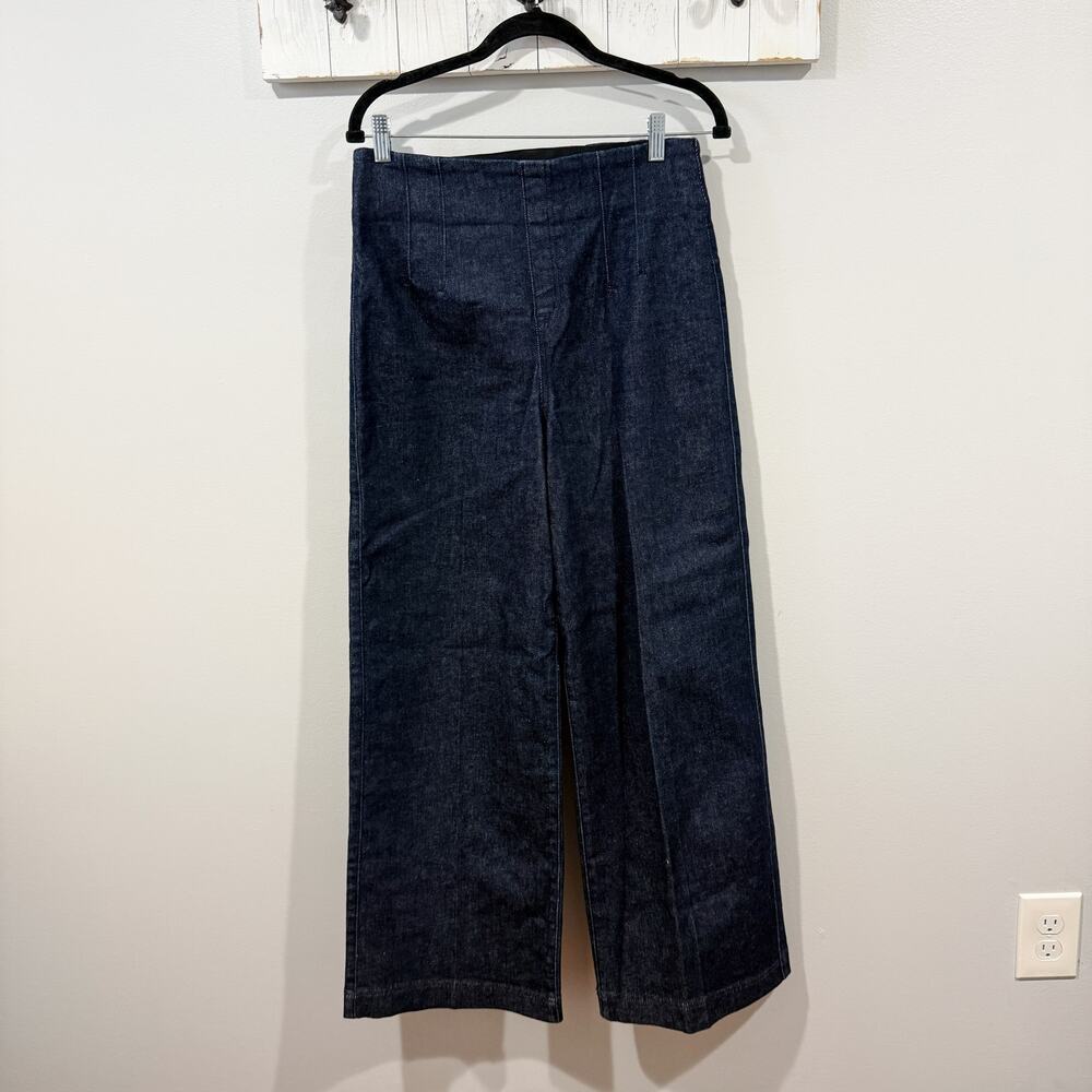 SPANX Dark Blue Flare & Wide Leg Jeans